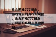 鱼丸游戏777捕鱼，游戏背后的真相与风险，鱼丸游戏777捕鱼，背后的真相与风险揭秘