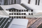寒冰巨龙通关攻略，寒冰巨龙通关攻略，从无到有的冒险之旅