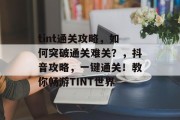 tint通关攻略,如何突破通关难关?,抖音攻略,一键通关!教你畅游TINT世界