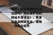 插件，网站监测的热点话题吗？如何保护你的网站不受侵犯？，黑客攻击与网站安全，策略、预防与应对