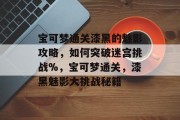 宝可梦通关漆黑的魅影攻略，如何突破迷宫挑战%，宝可梦通关，漆黑魅影大挑战秘籍