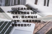 SEO实战大揭秘——构建高效网站 SEO 架构，优化网站SEO架构，构建高效网站需要哪些技巧？