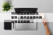 SEO网站关键词优化软件，助力企业提升网站排名的利器
