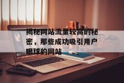 揭秘网站流量较高的秘密，那些成功吸引用户眼球的网站