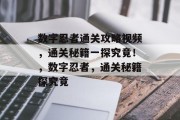 数字忍者通关攻略视频，通关秘籍一探究竟！，数字忍者，通关秘籍探究竟