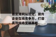 连云港网站优化，提升企业在线竞争力，打造高效网络营销策略