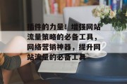 插件的力量！增强网站流量策略的必备工具，网络营销神器，提升网站流量的必备工具