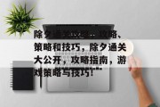 除夕通关攻略，攻略、策略和技巧，除夕通关大公开，攻略指南，游戏策略与技巧！