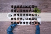 捕捉网站SEO的最佳策略，提升网站SEO，精准营销策略解析，精准营销，SEO最佳策略及精准营销策略解析