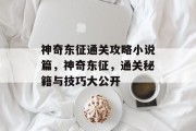 神奇东征通关攻略小说篇，神奇东征，通关秘籍与技巧大公开