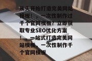 从头开始打造完美网站模板！，一次性制作过千个官网模板？立即获取专业SEO优化方案！，一站式打造完美网站模板，一次性制作千个官网模板
