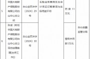 大地财险白山中心支公司被罚11万元：车险业务费用支出会计凭证记载事项与实际用途不符