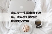 魂斗罗一头雾水通关攻略,魂斗罗: 灵魂逆境闯关全攻略