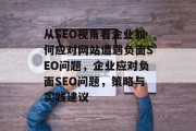 从SEO视角看企业如何应对网站遭遇负面SEO问题，企业应对负面SEO问题，策略与实践建议