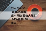The Chefs' Warehouse盘中异动 股价大涨5.04%报56.58美元