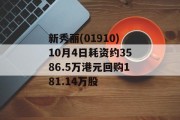 新秀丽(01910)10月4日耗资约3586.5万港元回购181.14万股