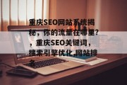 重庆SEO网站系统揭秘，你的流量在哪里?，重庆SEO关键词，搜索引擎优化,网站排名