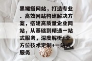 黑裙搭网站，打造专业、高效网站构建解决方案，搭建高质量企业网站，从基础到精通一站式服务，深度解析+全方位技术定制+一站式服务