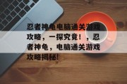 忍者神龟电脑通关游戏攻略，一探究竟！，忍者神龟，电脑通关游戏攻略揭秘!