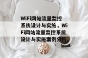WiFi网站流量监控系统设计与实施，WiFi网站流量监控系统设计与实施案例分析