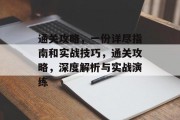 通关攻略，一份详尽指南和实战技巧，通关攻略，深度解析与实战演练