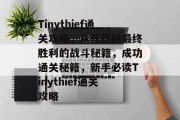 Tinythief通关攻略，从开局到最终胜利的战斗秘籍，成功通关秘籍，新手必读Tinythief通关攻略