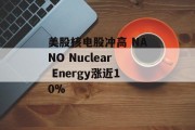 美股核电股冲高 NANO Nuclear Energy涨近10%