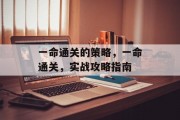 一命通关的策略,一命通关,实战攻略指南