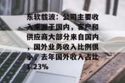 东软载波：公司主要收入来源于国内，客户和供应商大部分来自国内，国外业务收入比例很小，去年国外收入占比1.23%