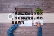 广州网站系统优化排名，提升网站流量，助力企业腾飞