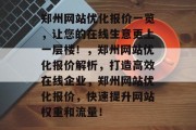 郑州网站优化报价一览，让您的在线生意更上一层楼！，郑州网站优化报价解析，打造高效在线企业，郑州网站优化报价，快速提升网站权重和流量！