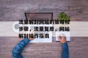 流量解封网站的策略和步骤，流量复原，网站解封操作指南