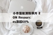 小市值能源股飙升 EON Resources涨超60%