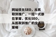网站优化SEO,从抓取到推广,一招一式都在掌握,优化SEO,从抓取到推广的全方位策略