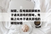 秘籍，在电脑前破解木子通关游戏的策略，电脑上玩木子通关游戏的破招秘籍