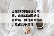 山东SEO网站优化攻略，山东SEO网站优化攻略，提升网站排名，抢占竞争高地