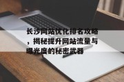 长沙网站优化排名攻略，揭秘提升网站流量与曝光度的秘密武器