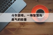 斗牛游戏，一场智慧与勇气的较量