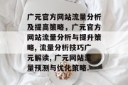 广元官方网站流量分析及提高策略，广元官方网站流量分析与提升策略, 流量分析技巧广元解读, 广元网站流量预测与优化策略.