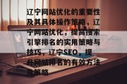 辽宁网站优化的重要性及其具体操作策略，辽宁网站优化，提高搜索引擎排名的实用策略与技巧，辽宁SEO，提升网站排名的有效方法及策略