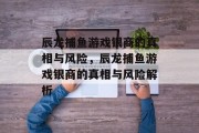 辰龙捕鱼游戏银商的真相与风险,辰龙捕鱼游戏银商的真相与风险解析 辰龙捕鱼游戏银商的真相与风险,辰龙捕鱼游戏银商的真相与风险解析
