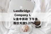 Landbridge Company Llc盘中异动 下午盘股价大涨5.27%