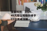 佳都科技：1020.49万股公司股份将于12日完成注销