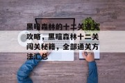 黑暗森林的十二关通关攻略,黑暗森林十二关闯关秘籍,全部通关方法汇总