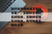 如何有效地利用互联网流量?,互联网营销的实战指南,互联网营销实战指南,有效利用互联网流量 如何有效地利用互联网流量?,互联网营销的实战指南,互联网营销实战指南,有效利用互联网流量