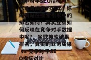 竞争对手SEO指标与您业务成果的对比,你的网站在搜索引擎中的排名如何?真实业绩如何反映在竞争对手数据中呢?,谷歌搜索结果排名,真实的业务成果 vs 竞争对手SEO指标对比 竞争对手SEO指标与您业务成果的对比,你的网站在搜索引擎中的排名如何?真实业绩如何反映在竞争对手数据中呢?,谷歌搜索结果排名,真实的业务成果 vs 竞争对手SEO指标对比