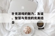 扑克游戏的魅力，友谊、智慧与竞技的完美结合