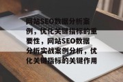 网站SEO数据分析案例，优化关键指标的重要性，网站SEO数据分析实战案例分析，优化关键指标的关键作用