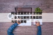 网站流量统计方法详解，全方位解析流量监控与优化策略