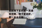 逃脱地下室的第一关通关攻略，地下室逃脱，第一关全攻略！